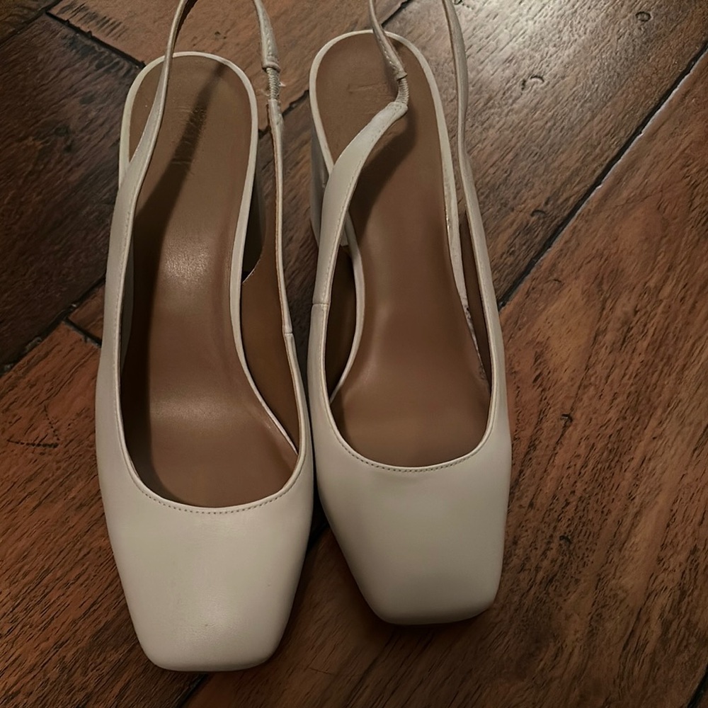 Nordstrom White Heels Slingback Pumps